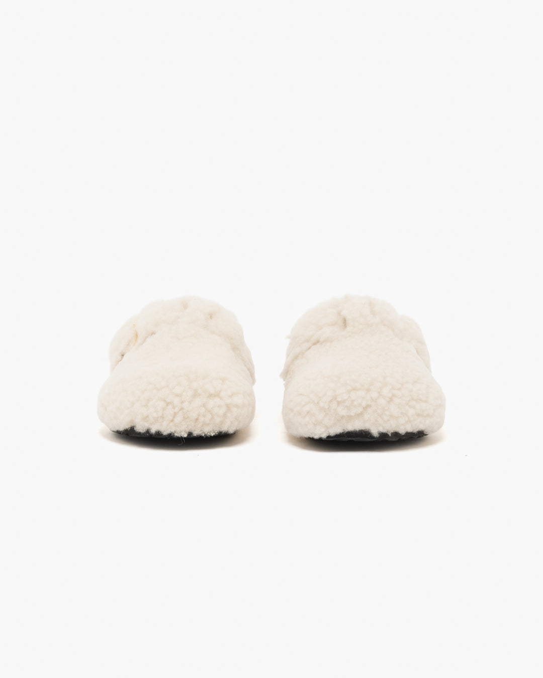 Birkenstock Boston Big Buckle Teddy Eggshell