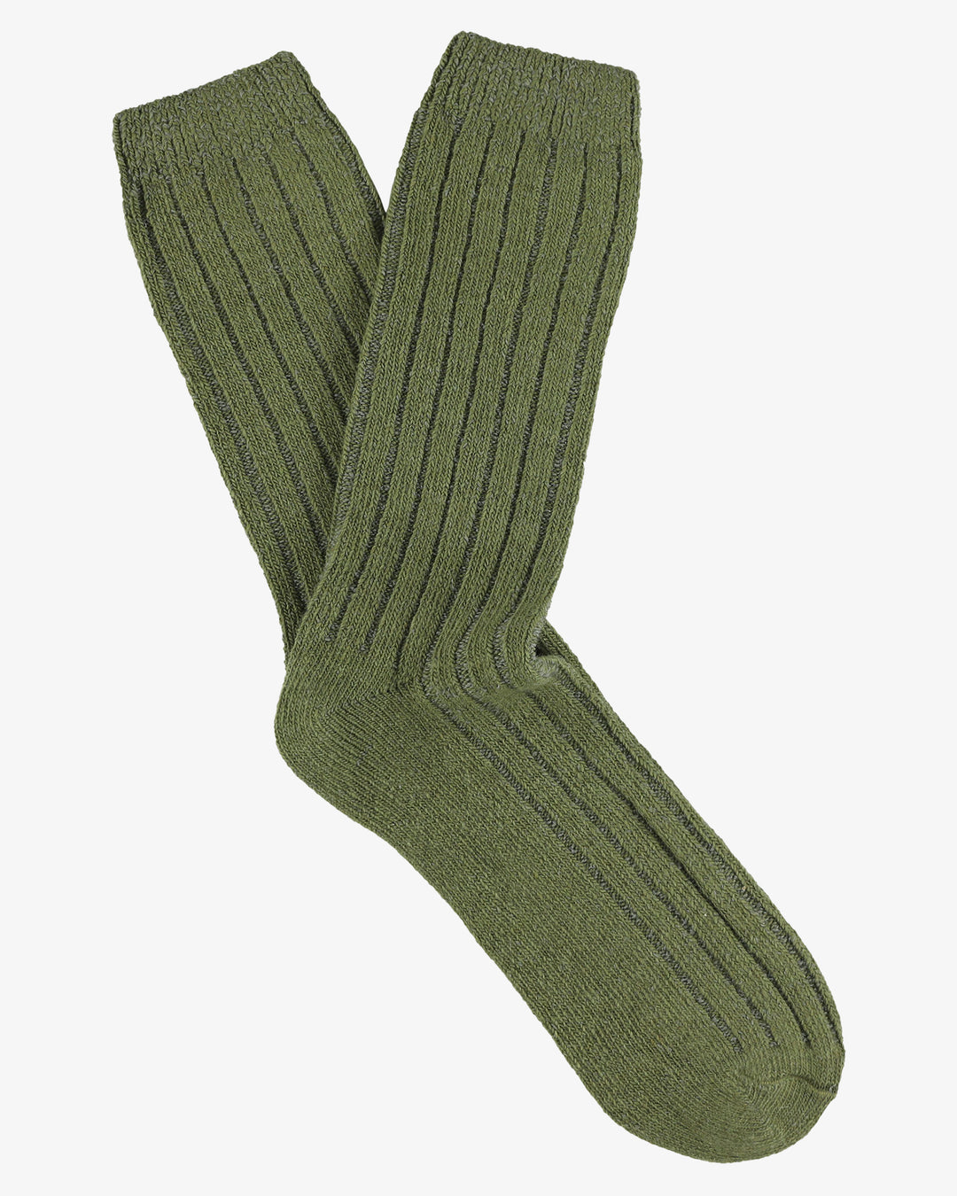 Escuyer Cashmere Crew Socks Khaki