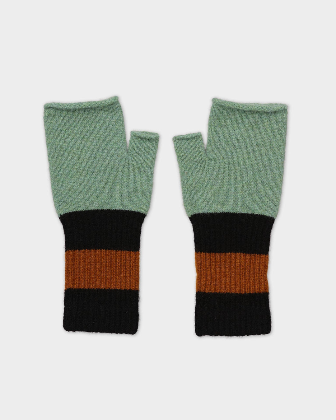 JG Fingerless Mittens Sage