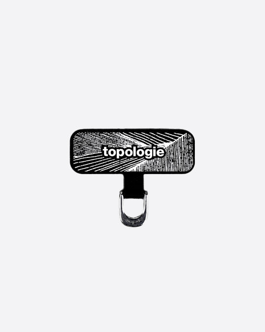 Topologie Dリング型スマホストラップアダプター ブラック