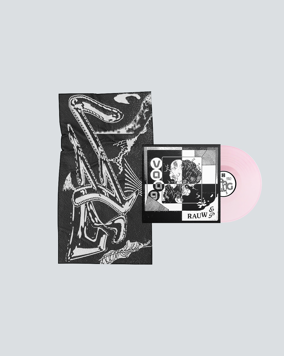 EP - Vaag : RAUW ! 12" Pink Vinyl + Limited Edition Beach Towel