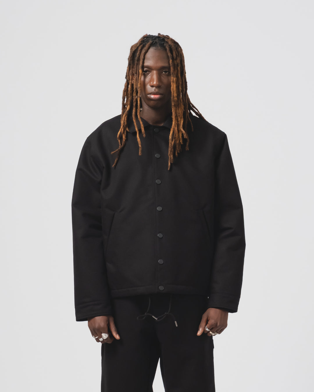 Dago Jacket ネブラスカ コットン ブラック