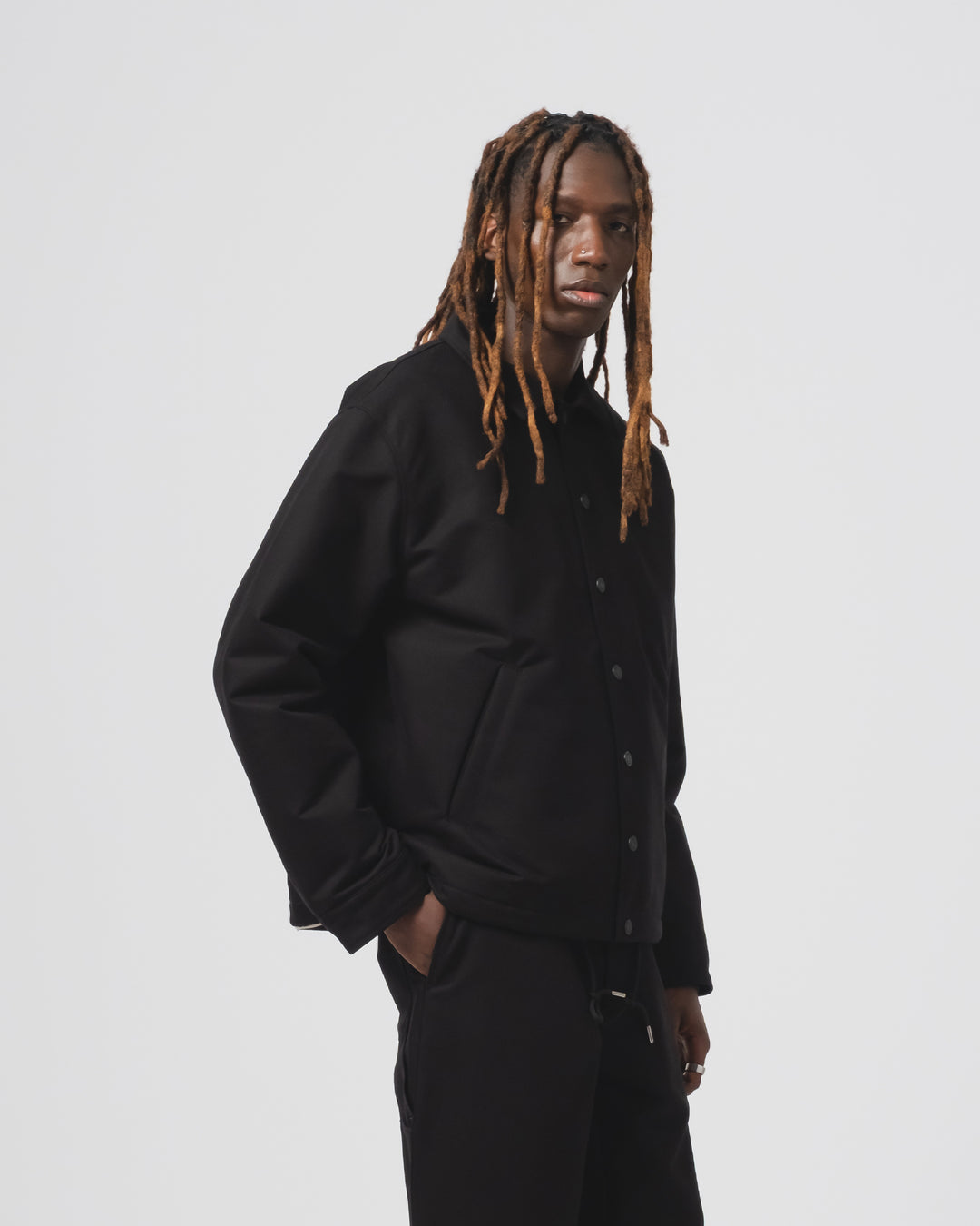 Dago Jacket ネブラスカ コットン ブラック