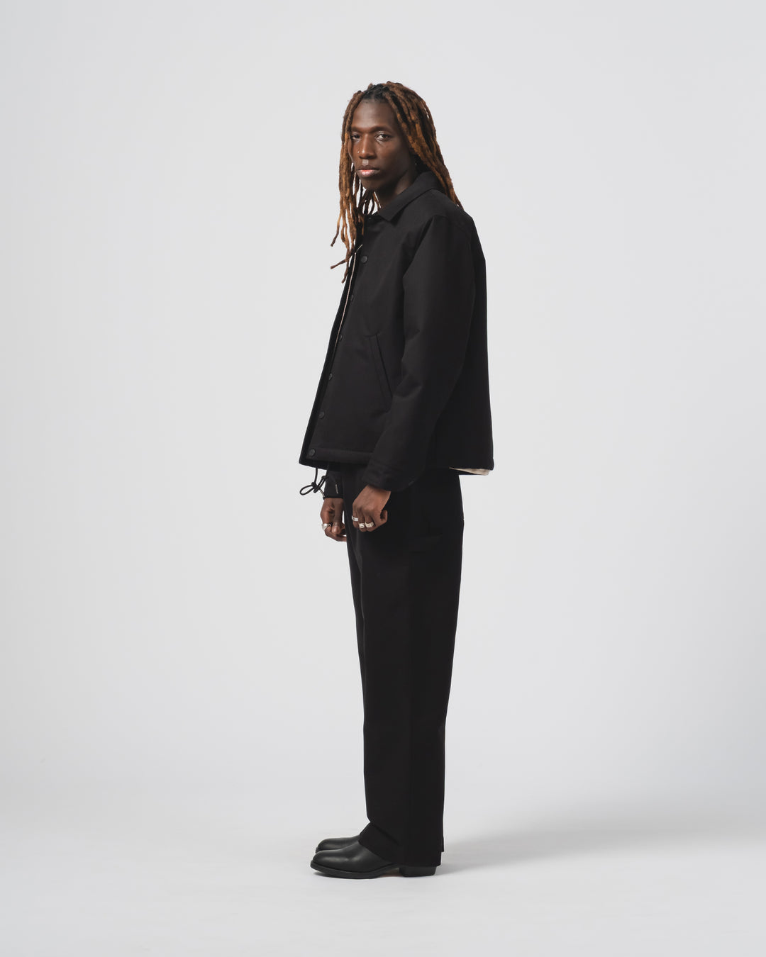 Dago Jacket ネブラスカ コットン ブラック