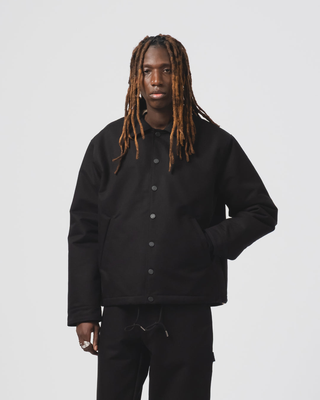 Dago Jacket ネブラスカ コットン ブラック