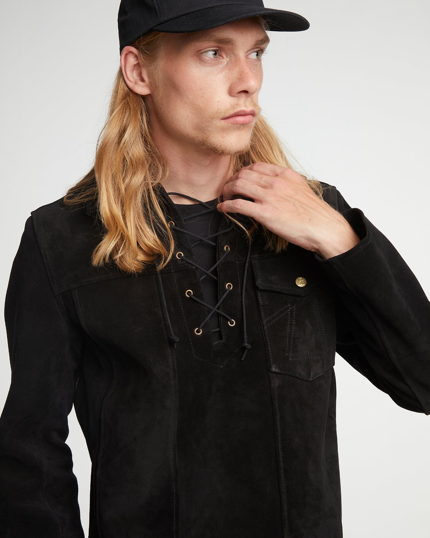 Outlaw Shirt Leather Black