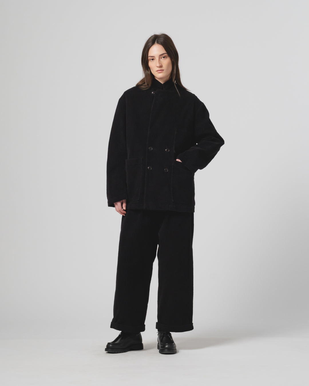 G.o.D Maxi Blazer Dream Cord Black