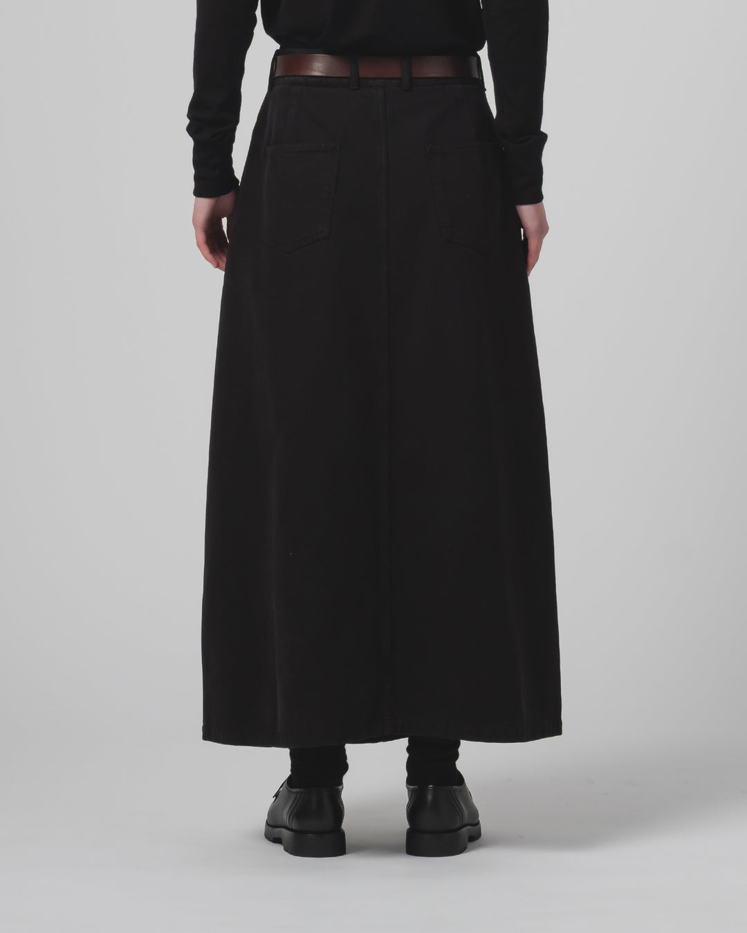 G.o.D Bulb Skirt Canvas Black