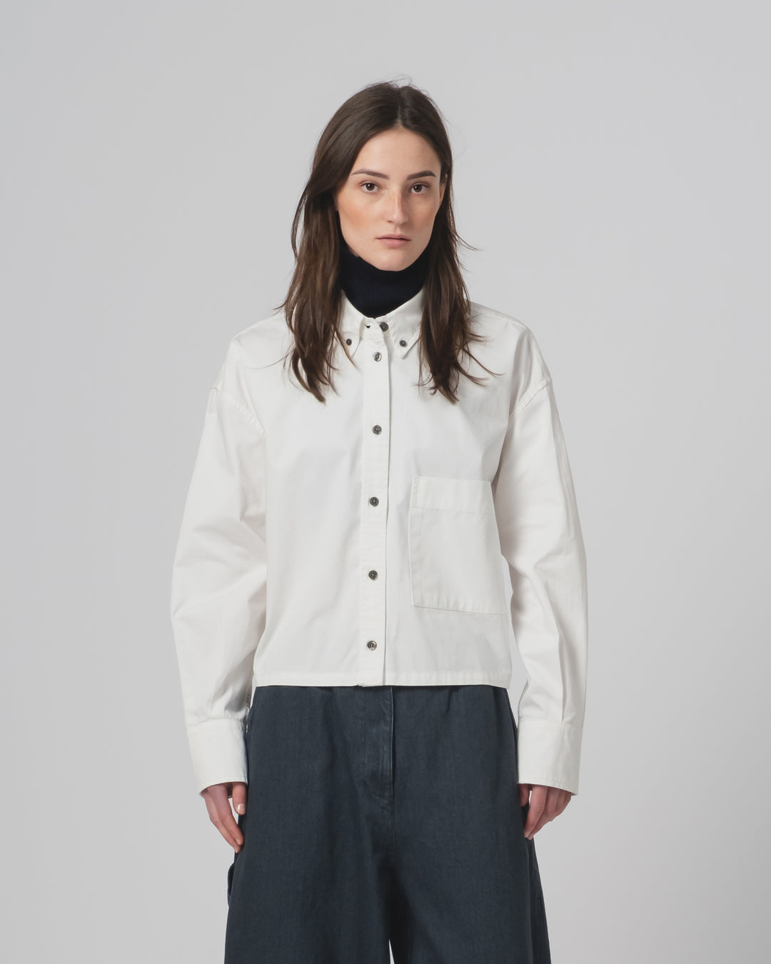G.o.D Cubic Shirt Popeline Milk