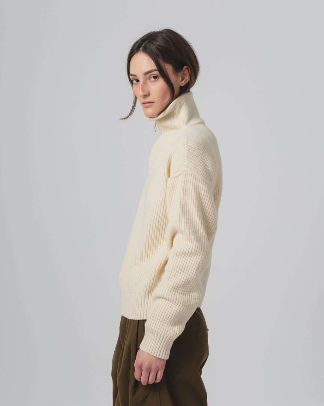 G.o.D Fly Deck Sweater Yarn Delta Off White