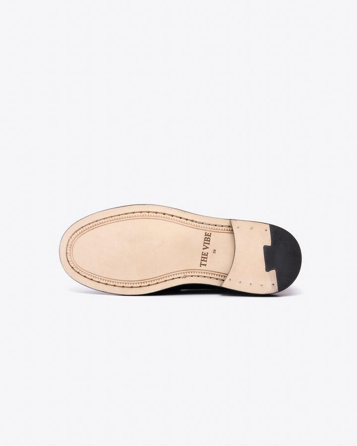 Vinny's Yardee Mocassin Loafer Polido Leather Black