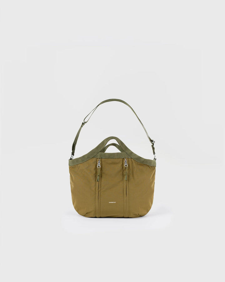 GRID Expandable Crosbody Bag Olive