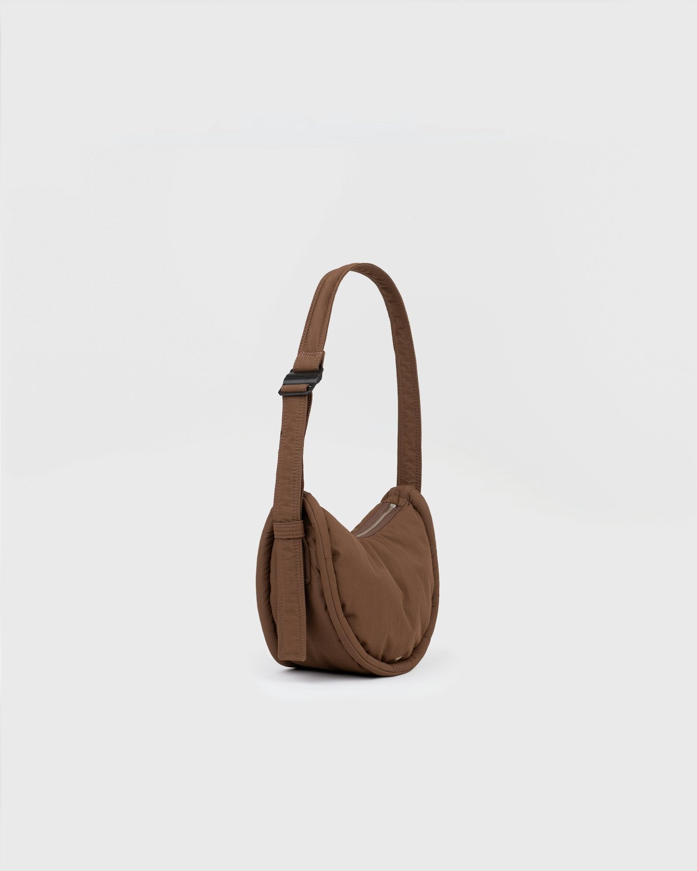 Curve Crossbody Bag Round Small Dark Taupe