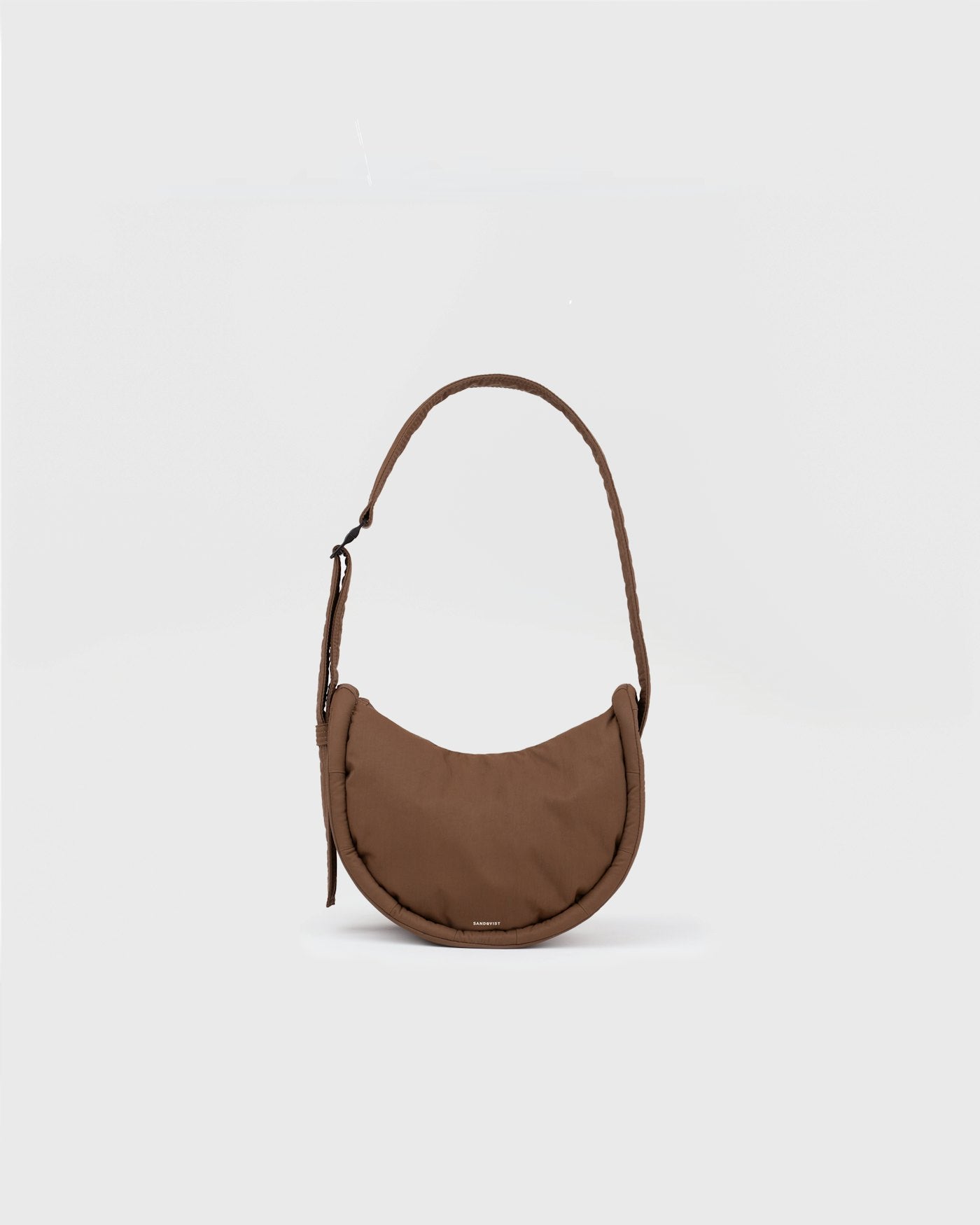 Curve Crossbody Bag Round Small Dark Taupe