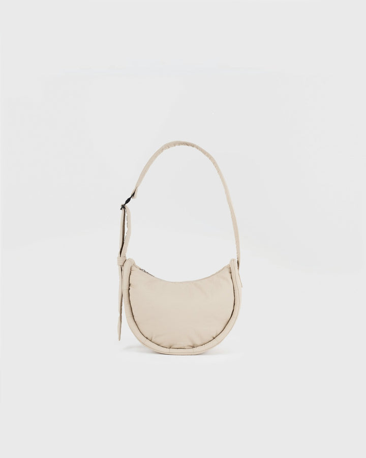 CURVE Half Moon Bag Mini Beige