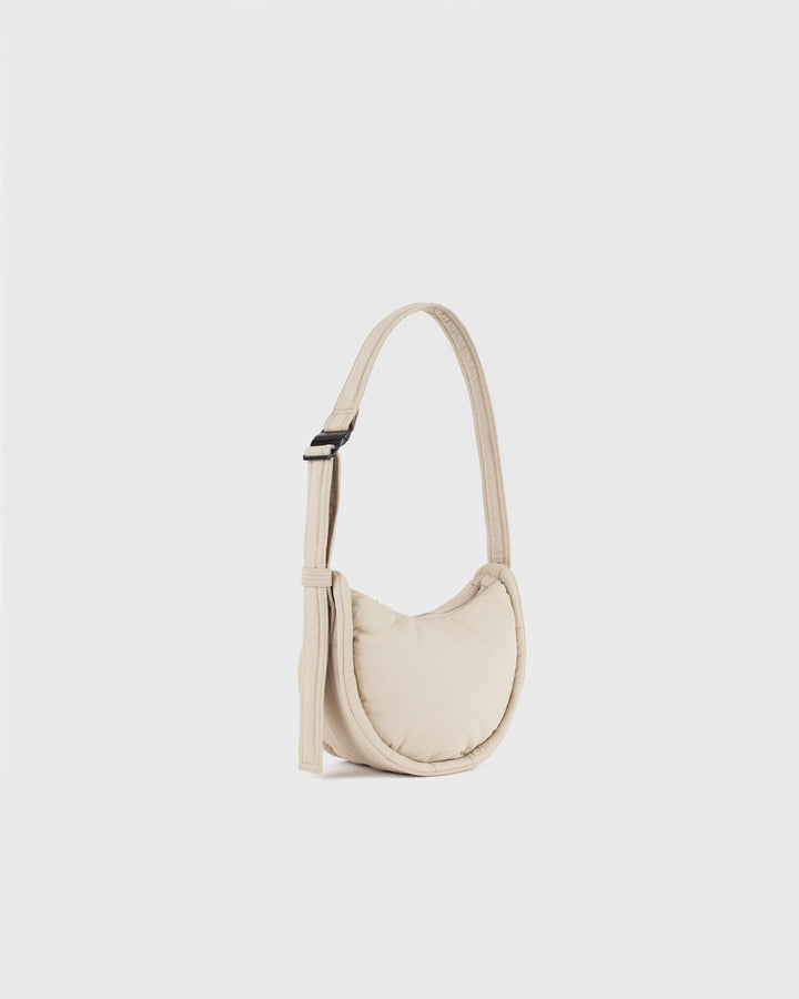 CURVE Half Moon Bag Mini Beige