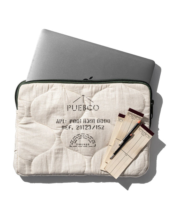 Cotton Quilted Laptop Case