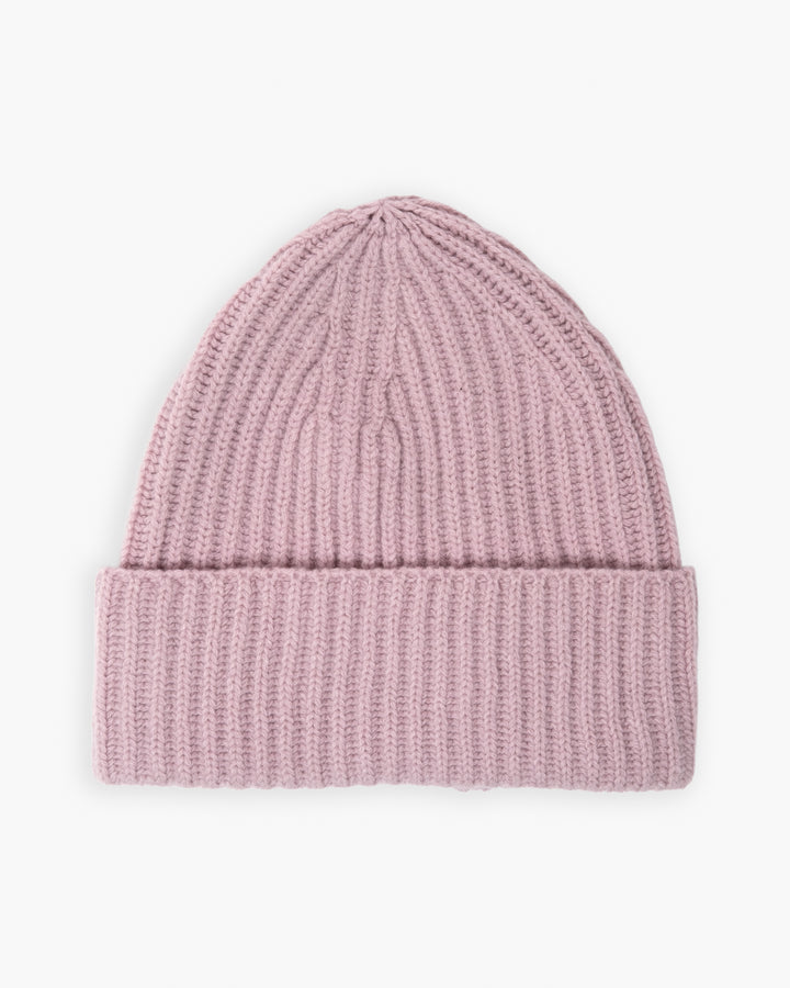 Wool Cashmere Beanie Mauve