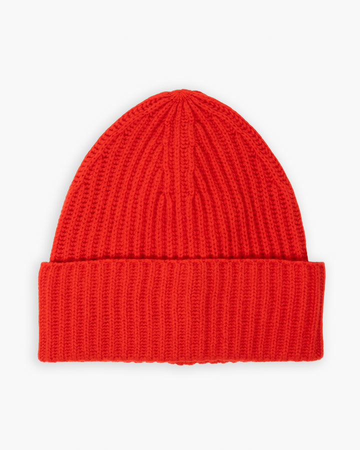 Wool Cashmere Beanie Orange