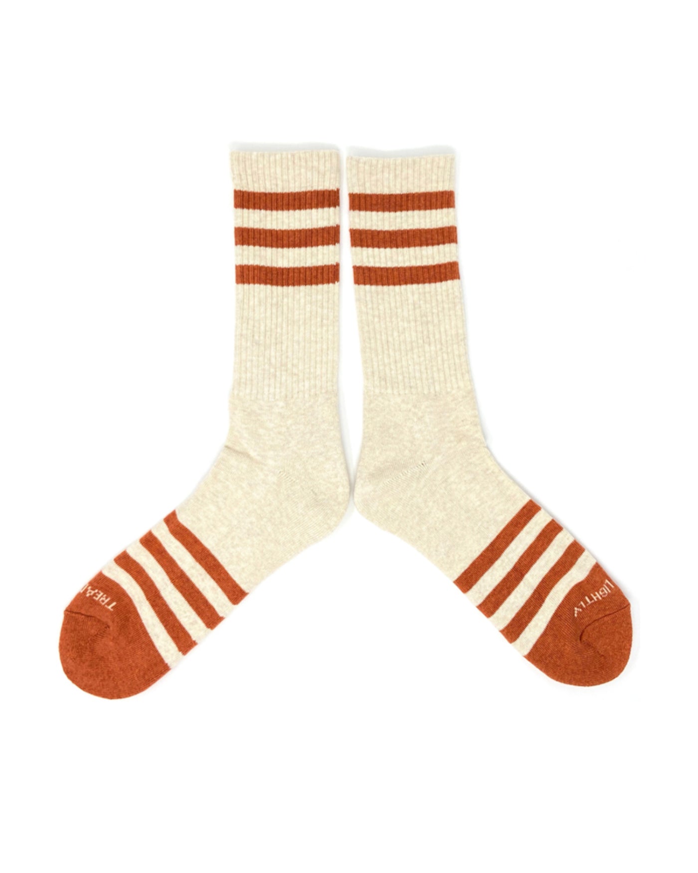 T.A.C Socks Heather Stripes - Cream/Orange