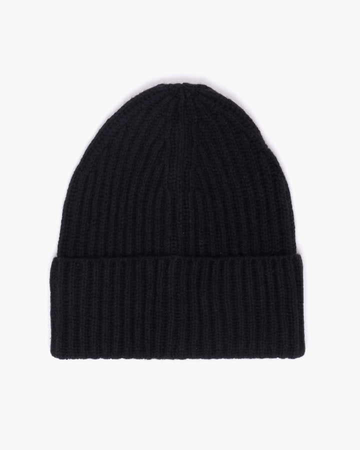 Wool Cashmere Beanie Black