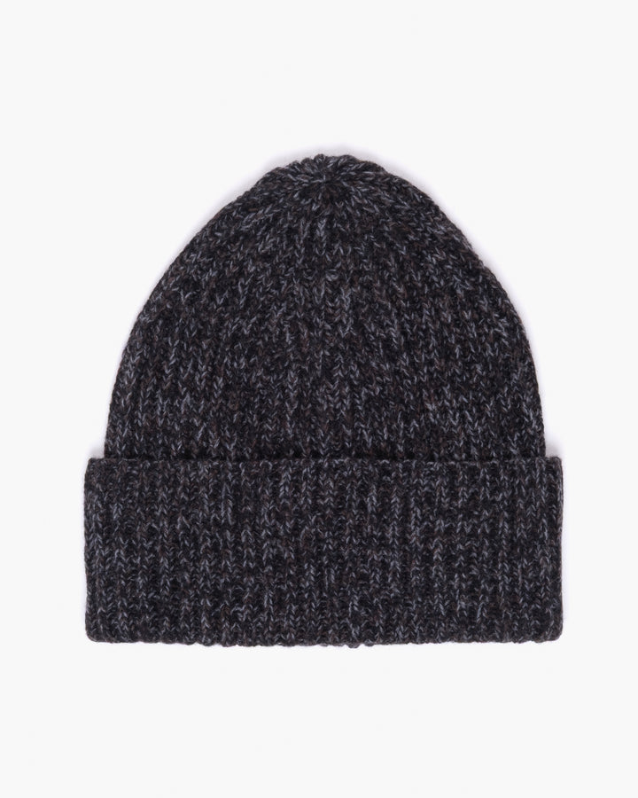 Wool Cashmere Beanie Anthracite Melange