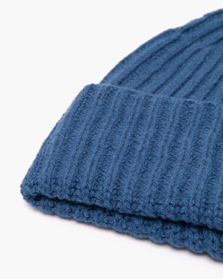 Wool Cashmere Beanie Aqua