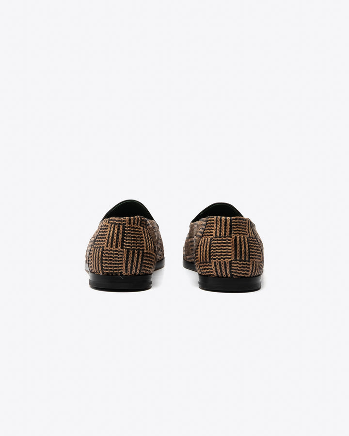 Vinny's Belgee Loafer Brown Raffia