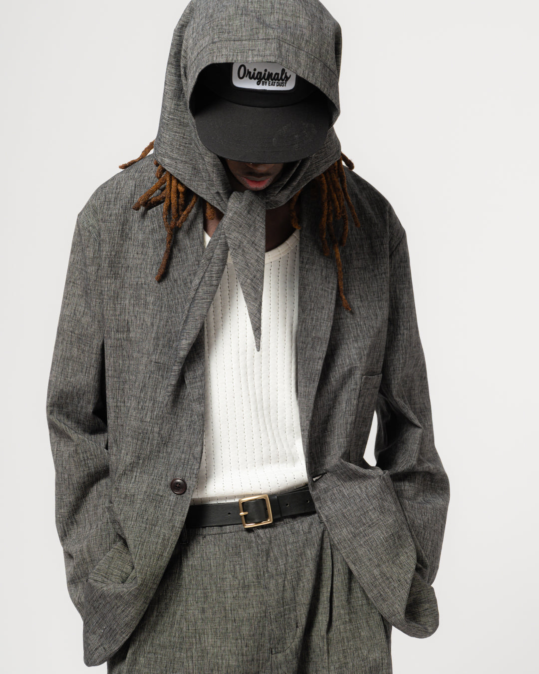 Jackie Scarf Giorgio Cotton Asphalt