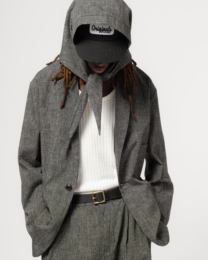 Jackie Scarf Giorgio Cotton Asphalt