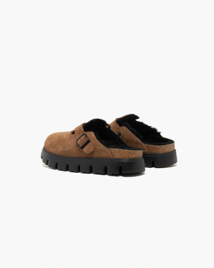 Birkenstock Boston Chunky Shearling Dark Tea