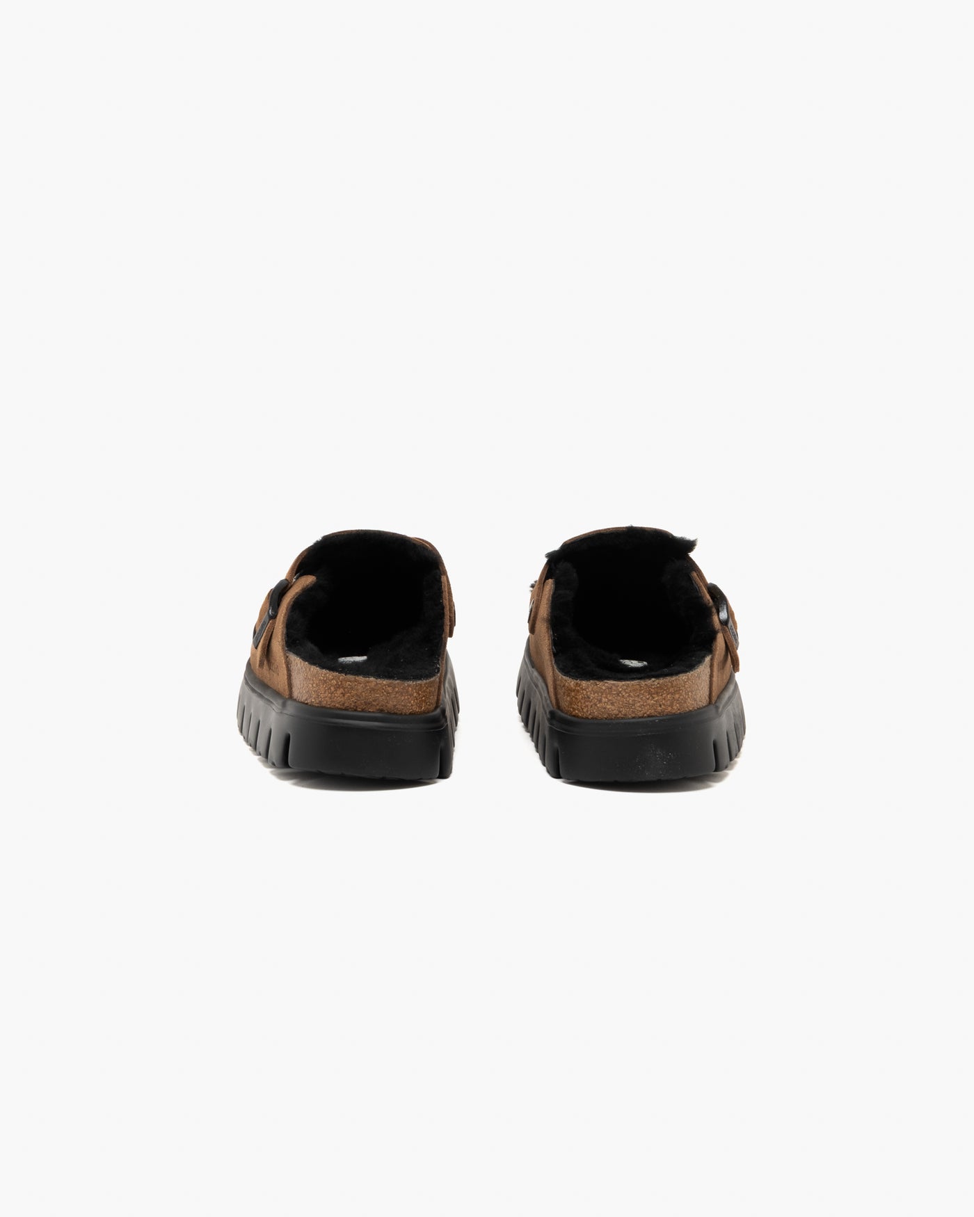 Birkenstock Boston Chunky Shearling Dark Tea