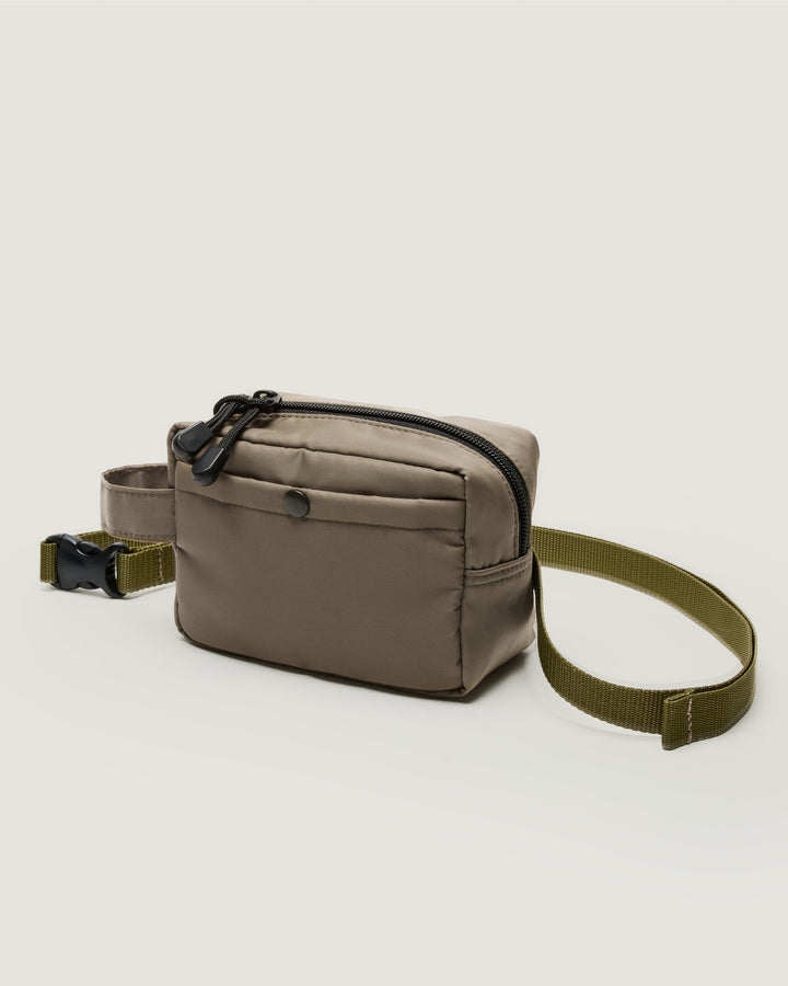 Belt Pouch Mini Dark Beige Puffer