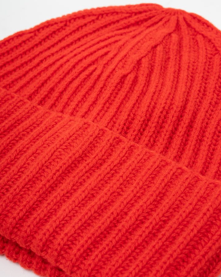 Wool Cashmere Beanie Orange