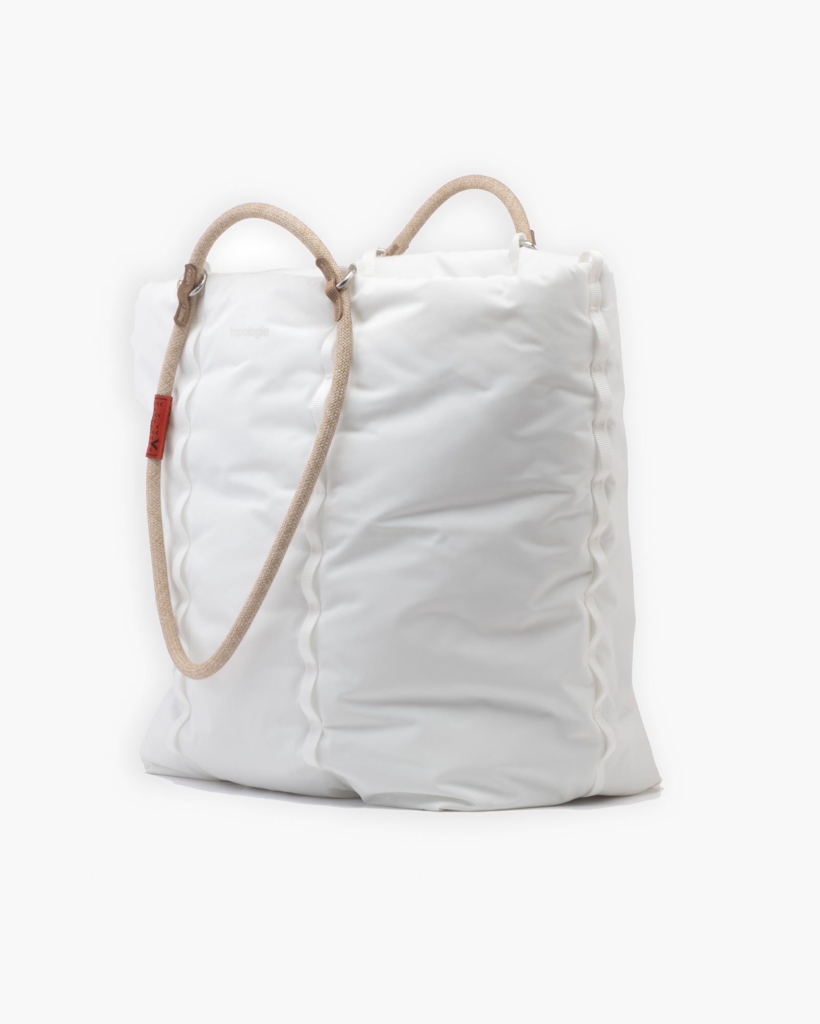 Topologie Cloud Tote Marshmallow + 10mm Rope Loop Coffee