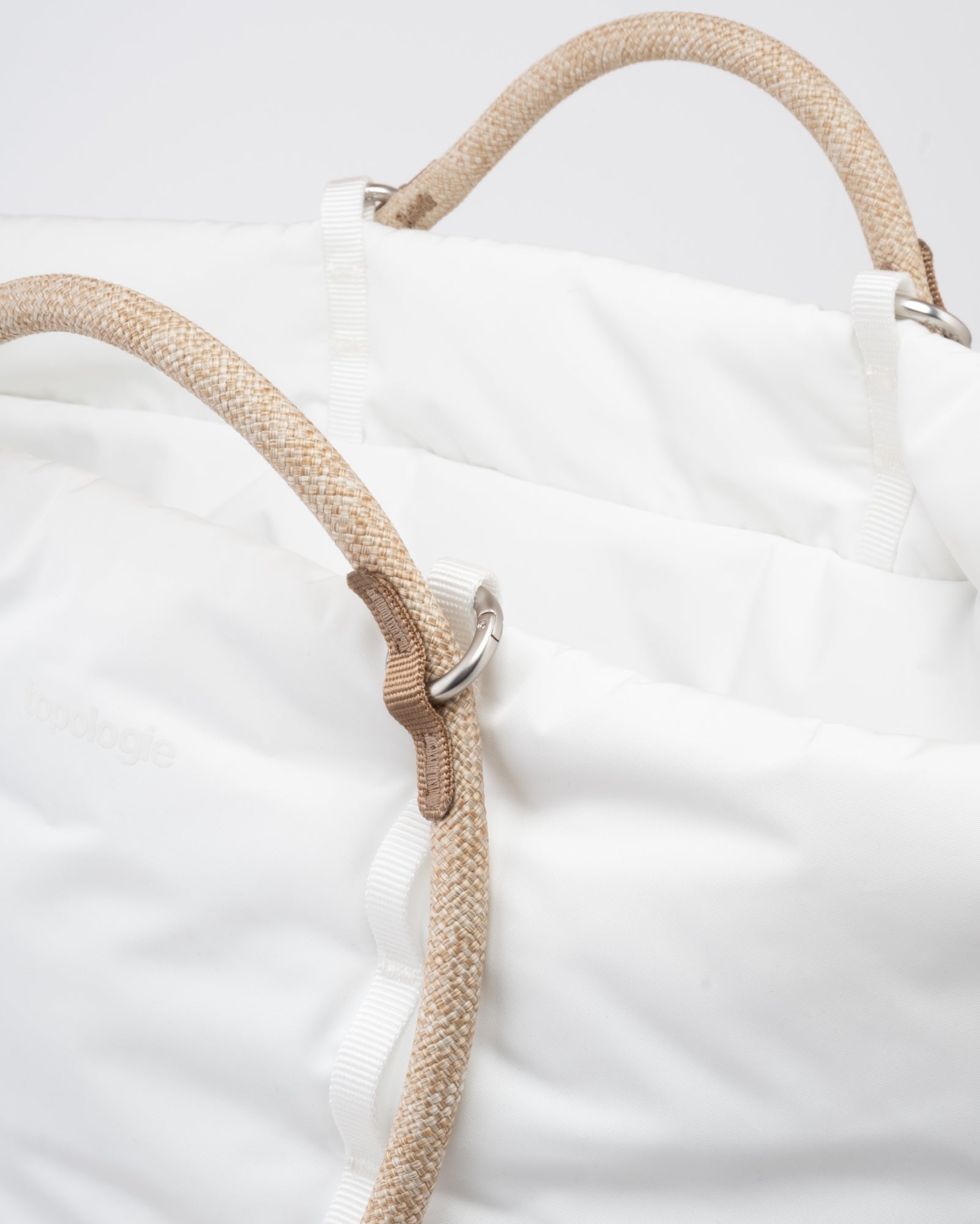 Topologie Cloud Tote Marshmallow + 10mm Rope Loop Coffee
