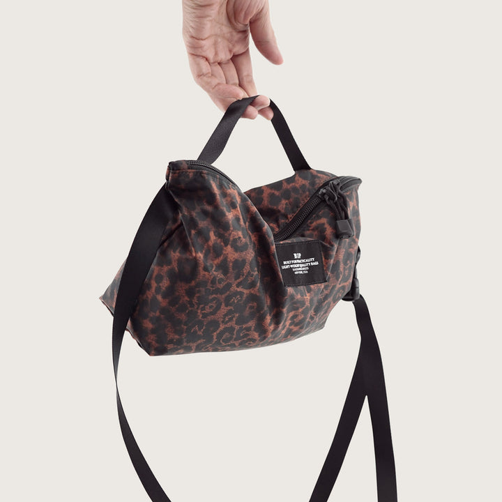 Fannypack Crossbody Printed Polyester Leopard