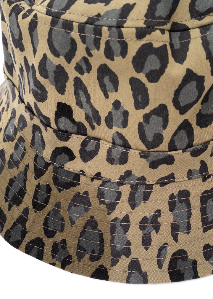 Bucket Hat Cheetah Cotton Khaki