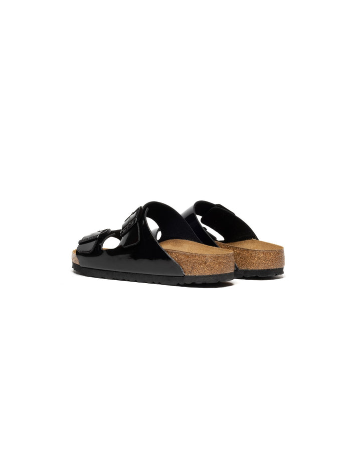 Birkenstock Arizona Birko-Flor パテントブラック (細幅)