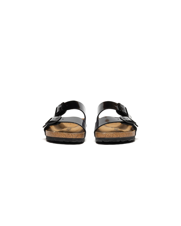 Birkenstock Arizona Birko-Flor パテントブラック (細幅)