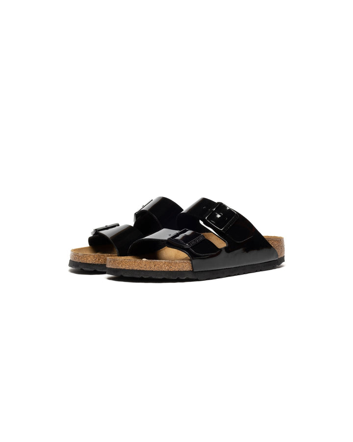 Birkenstock Arizona Birko-Flor パテントブラック (細幅)