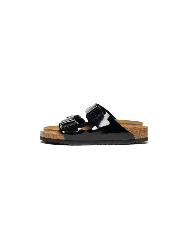 Birkenstock Arizona Birko-Flor パテントブラック (細幅)