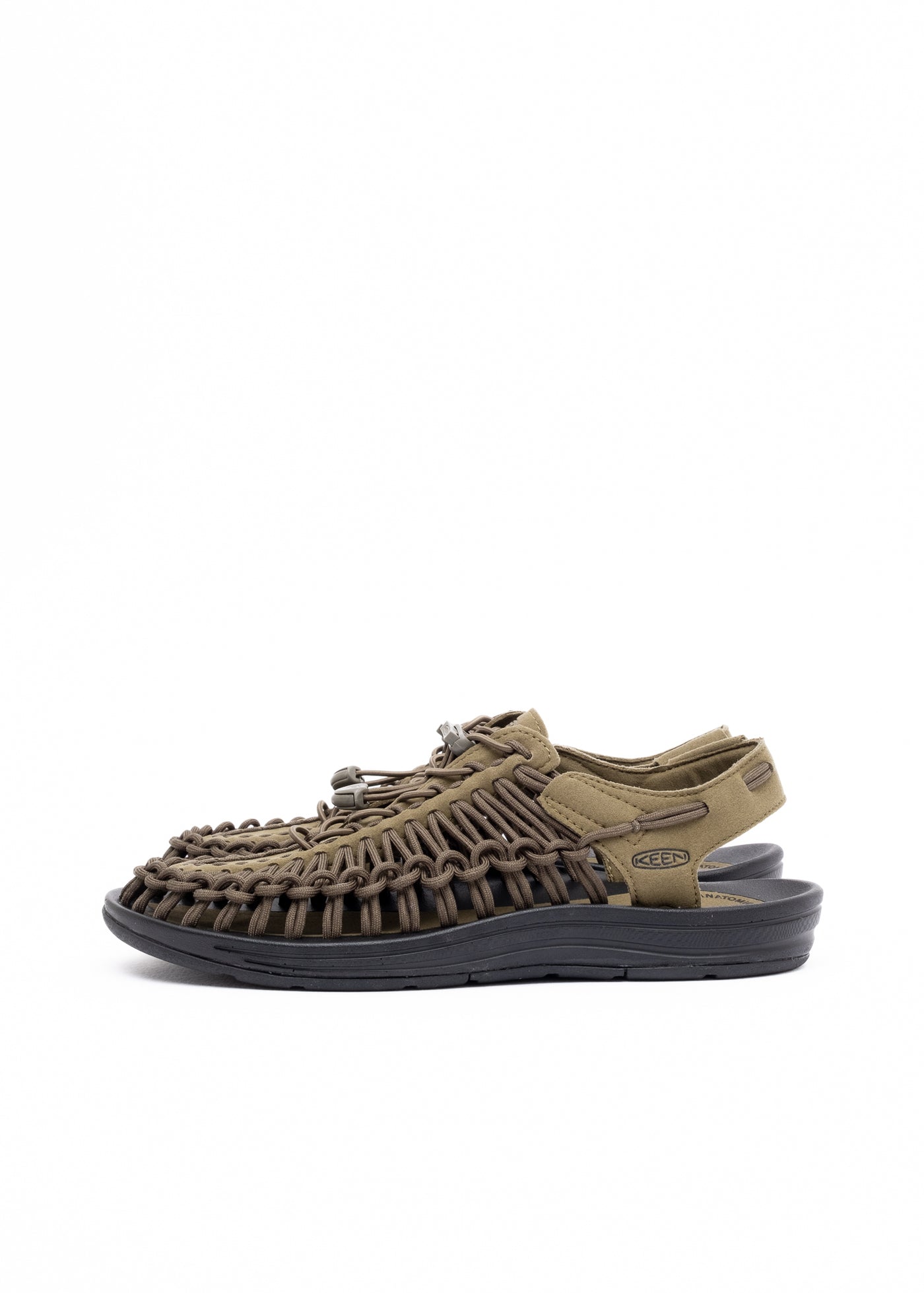 KEEN Men's Uneek  : Dark Olive/Black