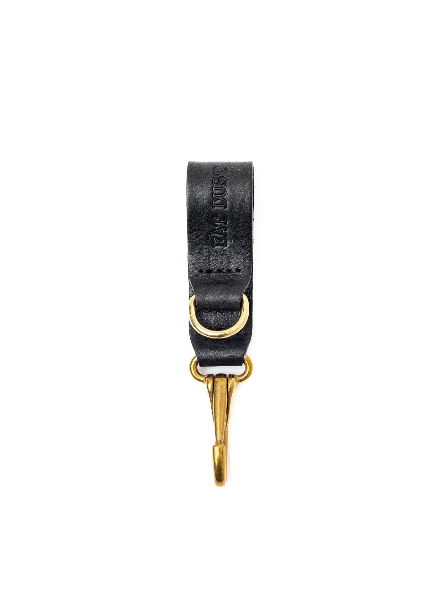 Key Fob Black Leather