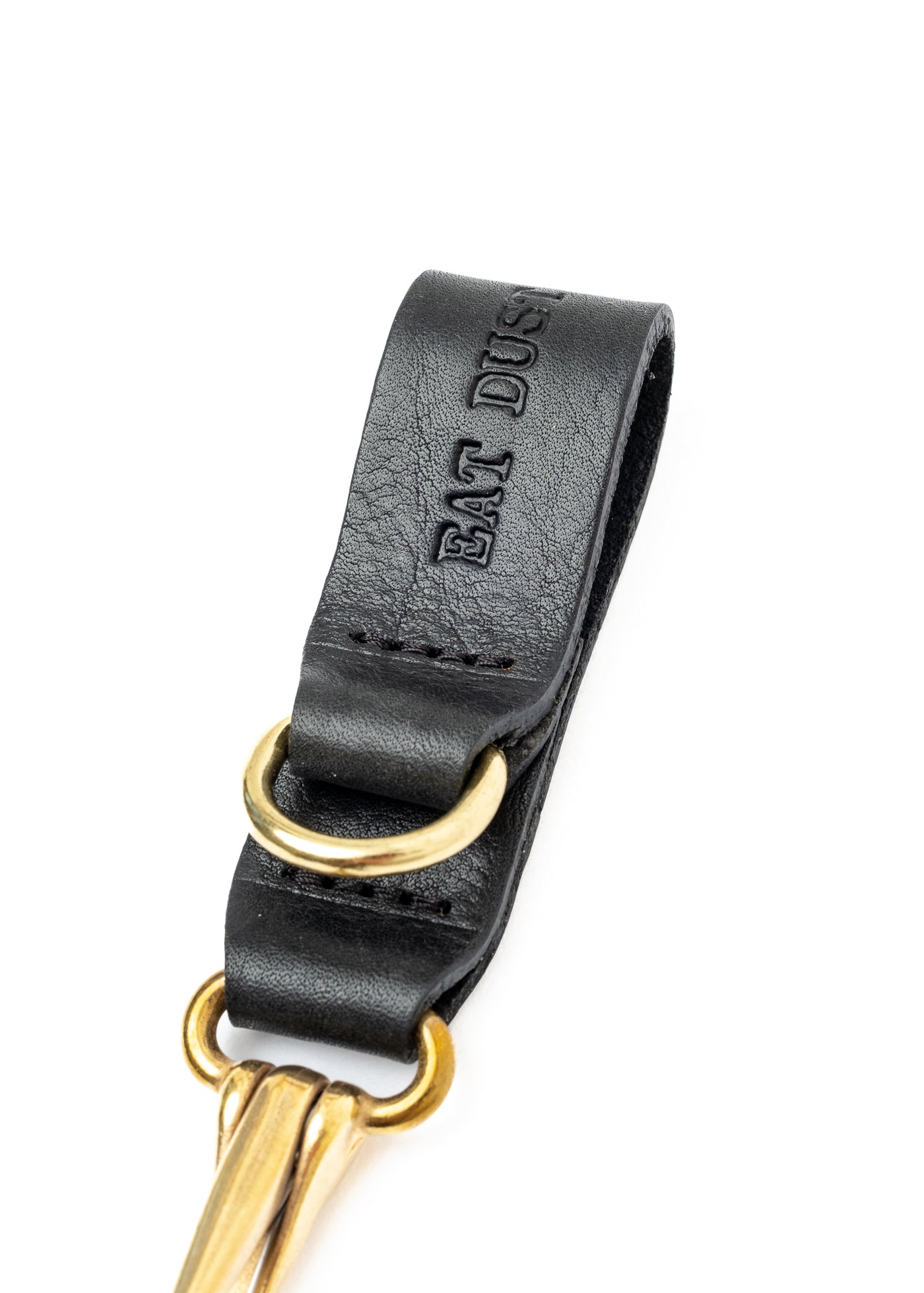 Key Fob Black Leather