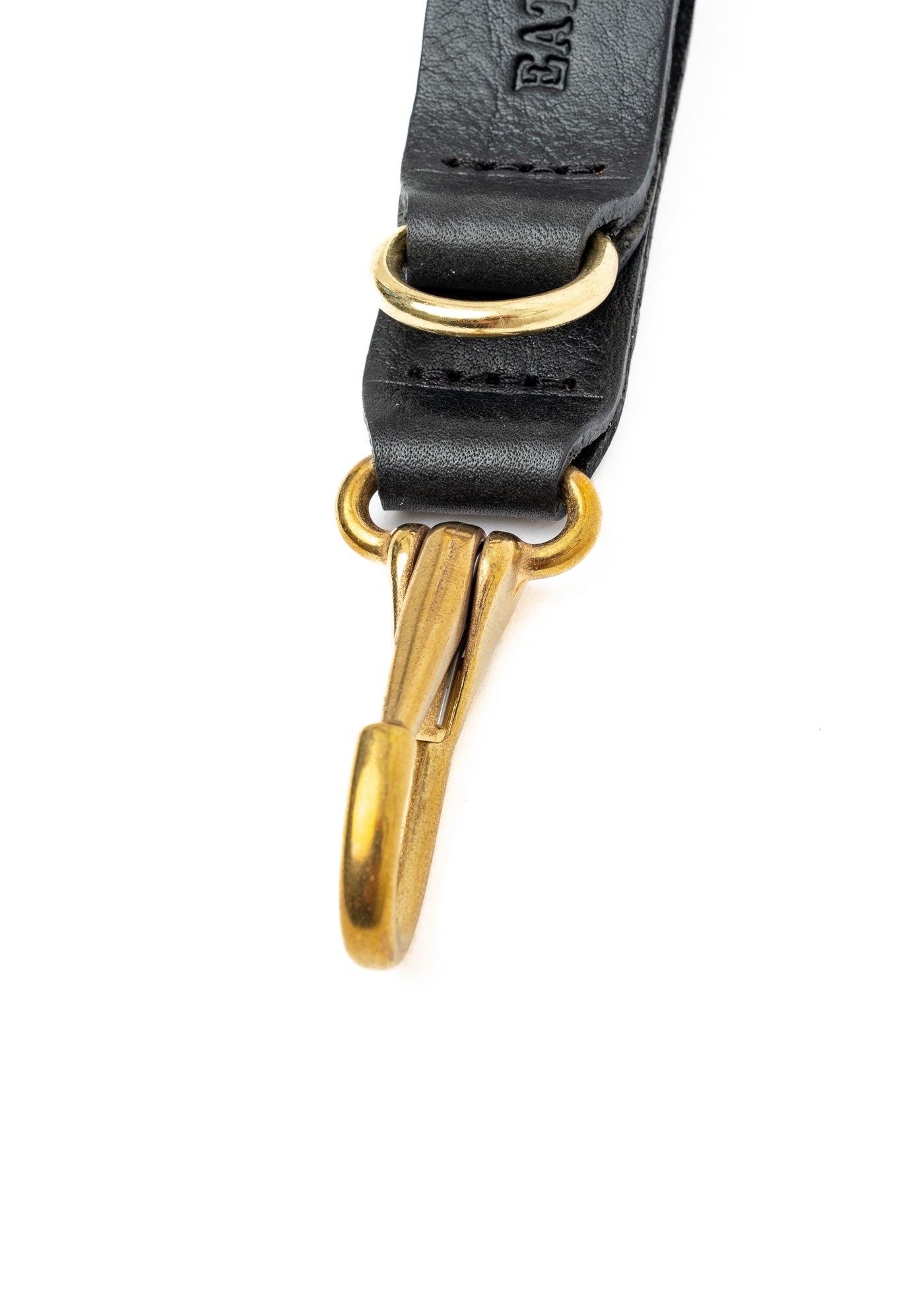 Key Fob Black Leather