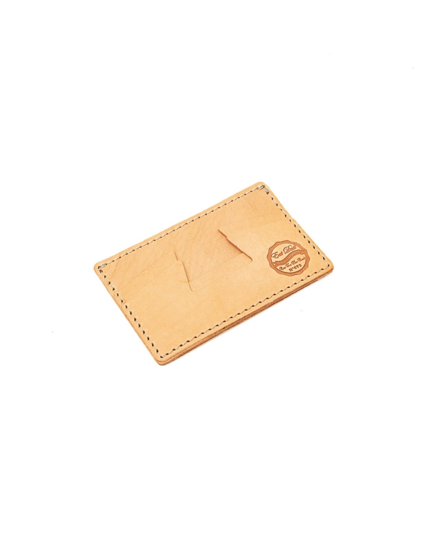 Leather Credit Card Holder Natural