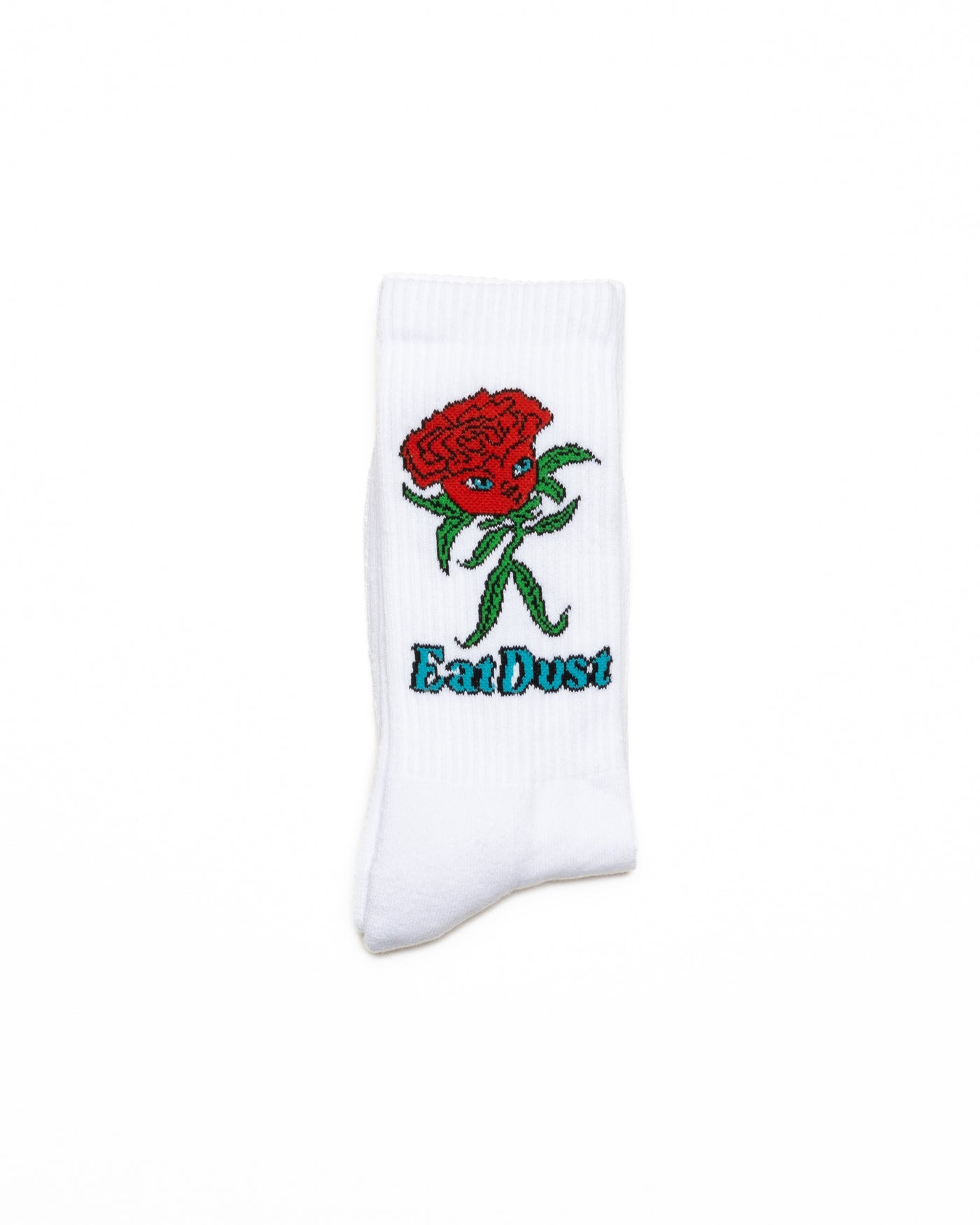 Rose Socks Cotton White