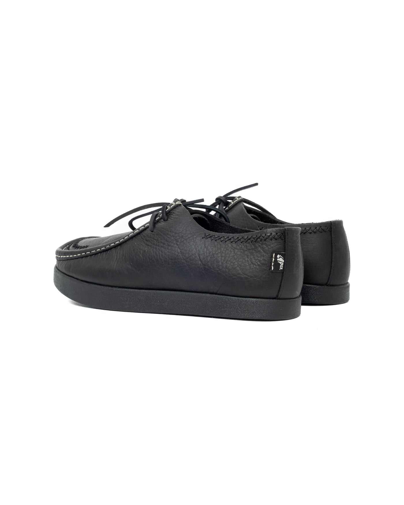 Yogi Willard Tumbled Leather Shoe Black