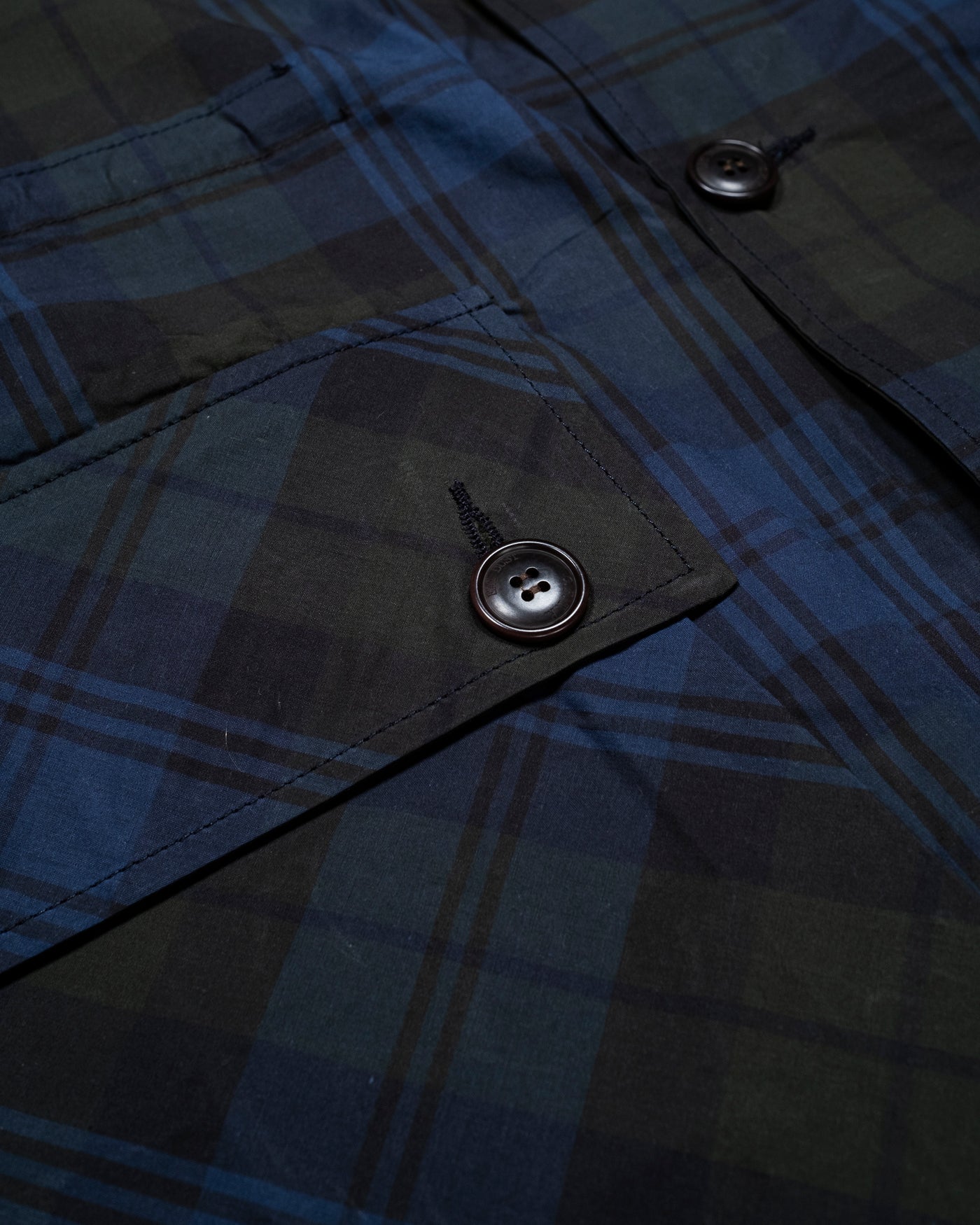 Field Coat Wax Check Blue